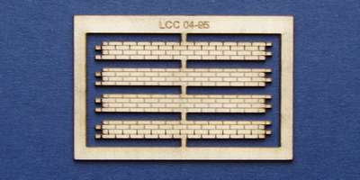 LCC 04-95 OO gauge brick chimney bottom decoration strips
